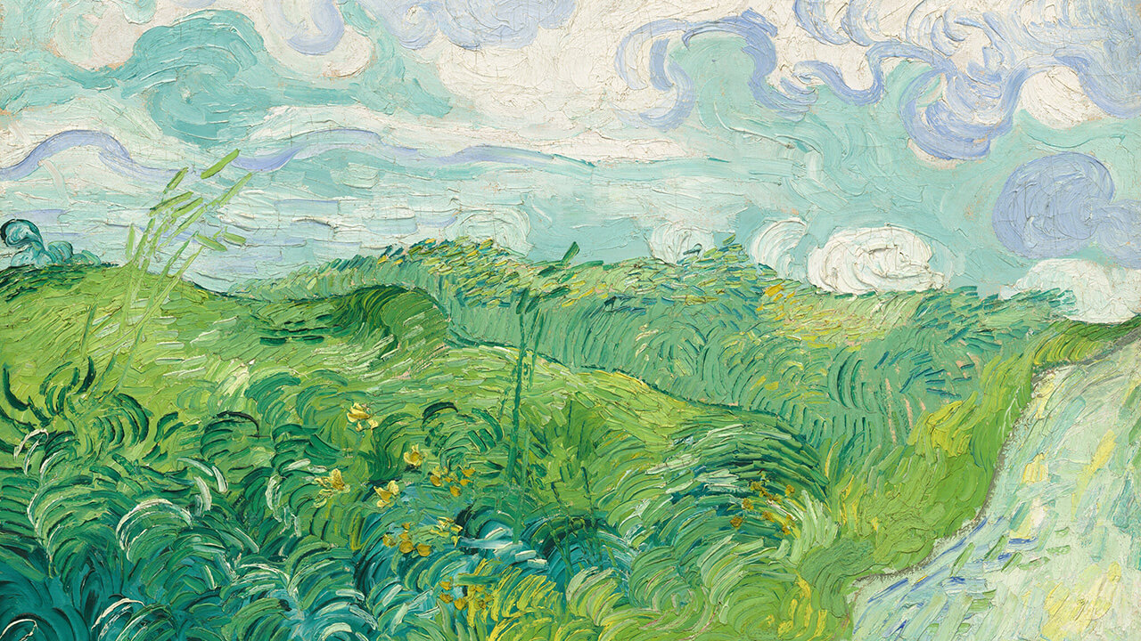 Green Wheat Fields by Vincent van Gogh