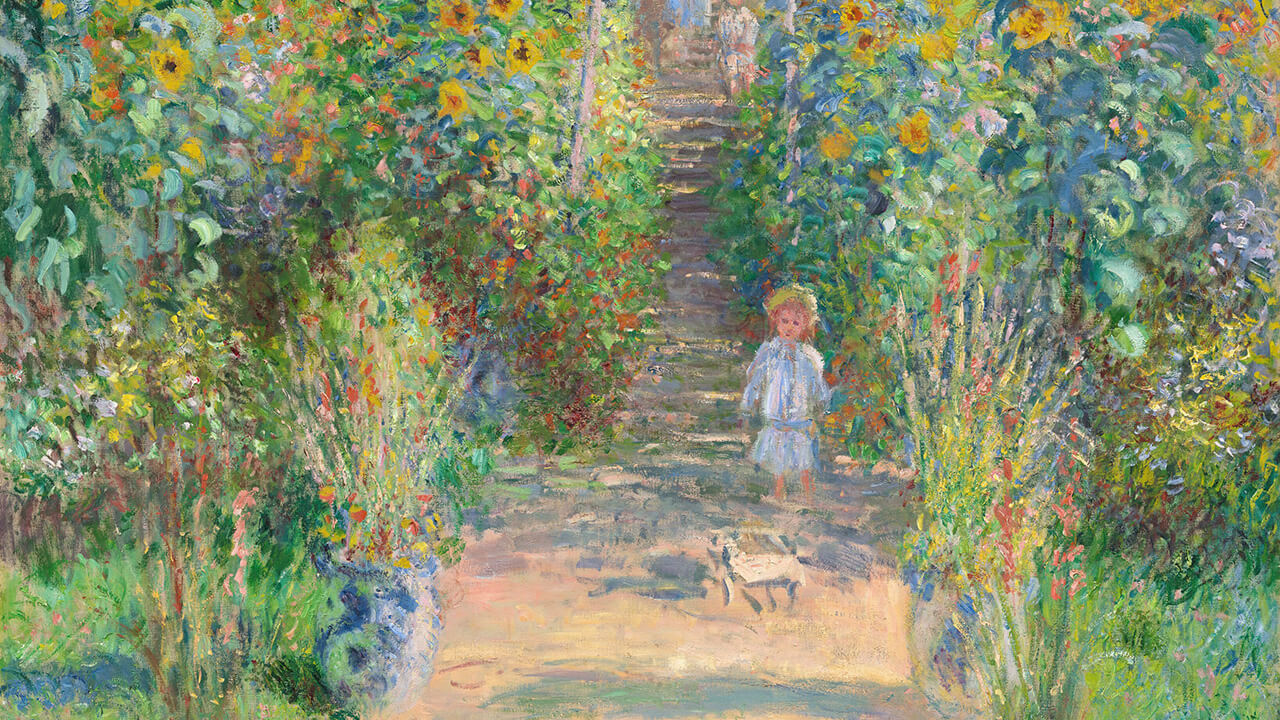 The Artist's Garden by Claude Monet